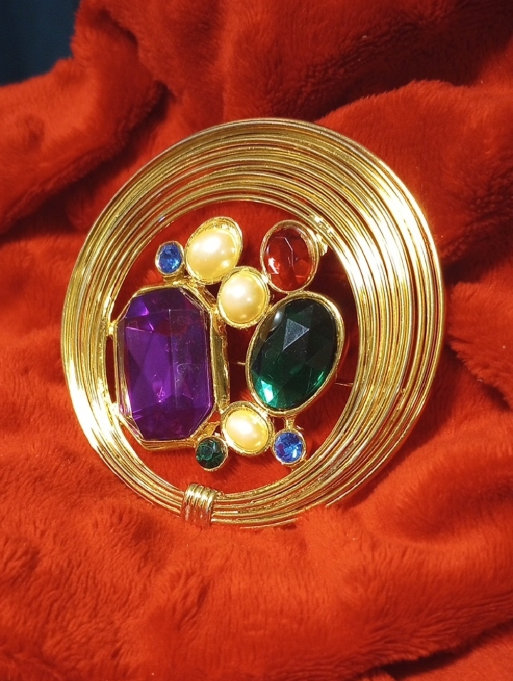 Rhinestone Brooch